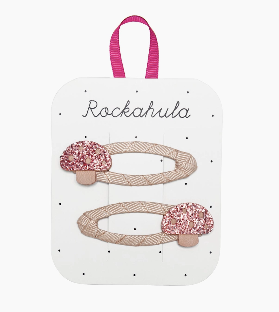 Glitter Toadstool Clips