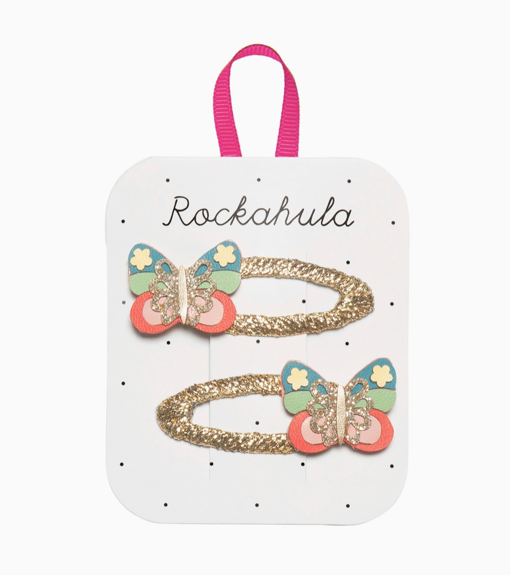 Rainbow Butterfly Clips