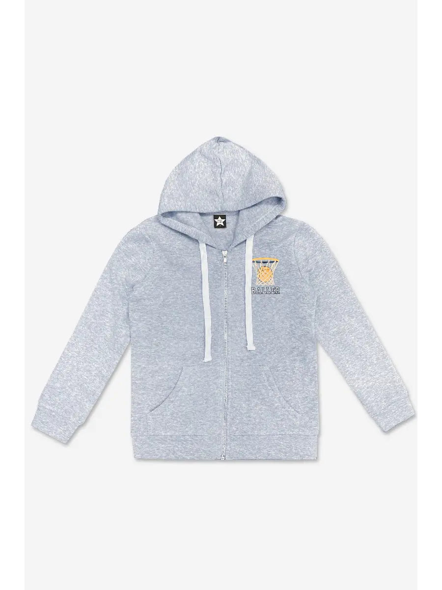 Basketball Terry Zip Hoodie