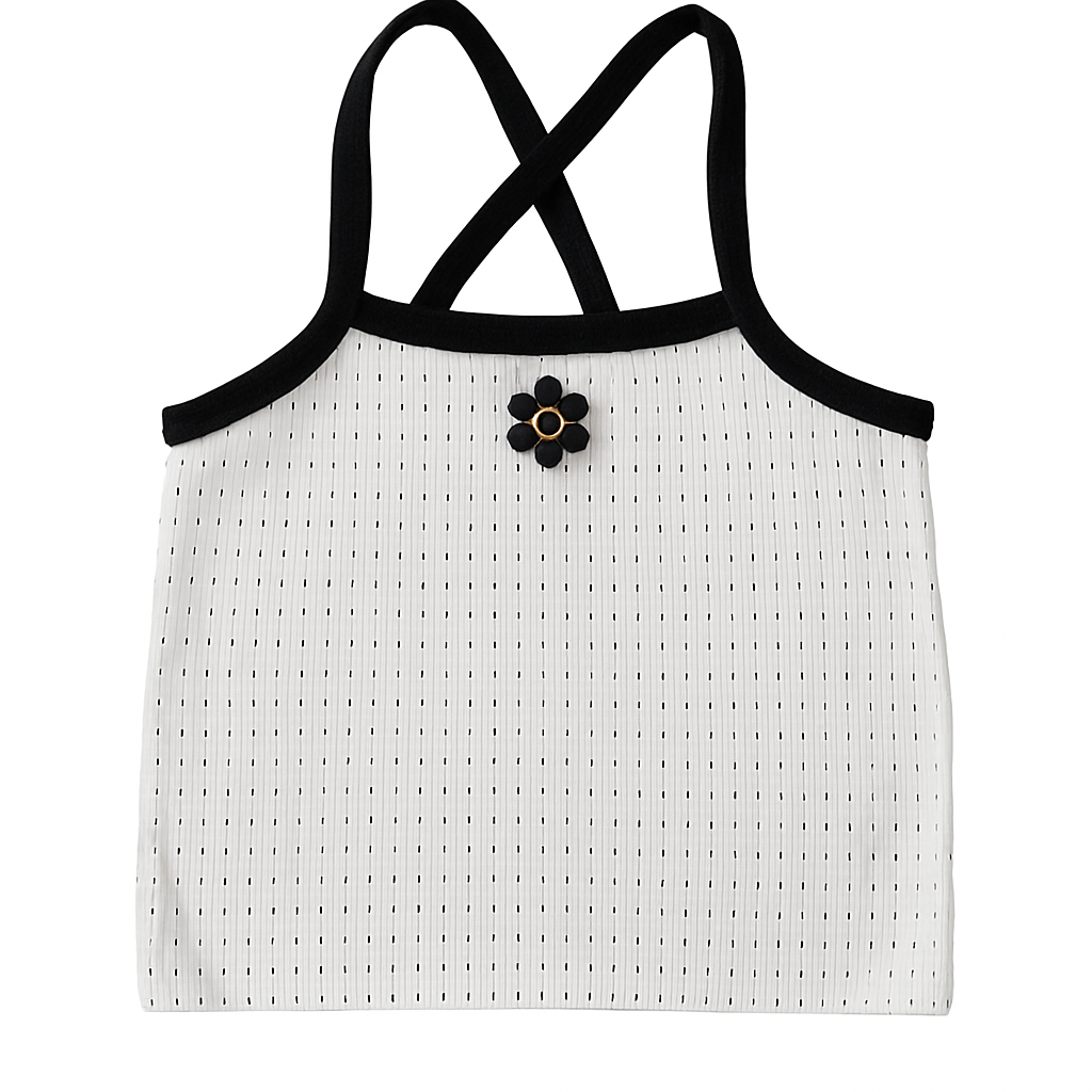 Polka Dot Sleeveless Top