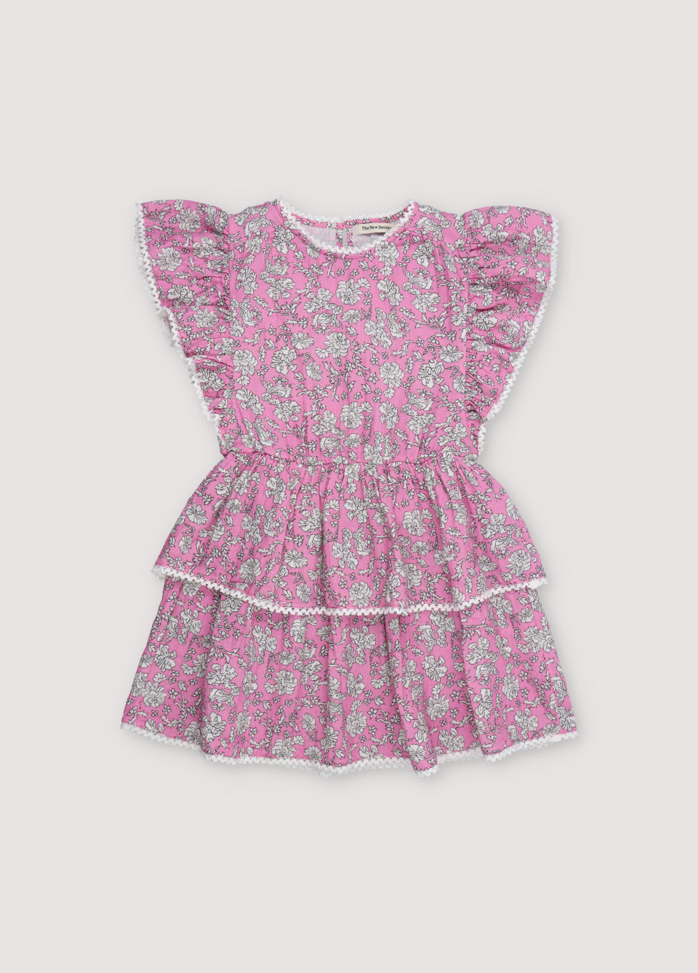Melina Dress Peony Hibiscus Print