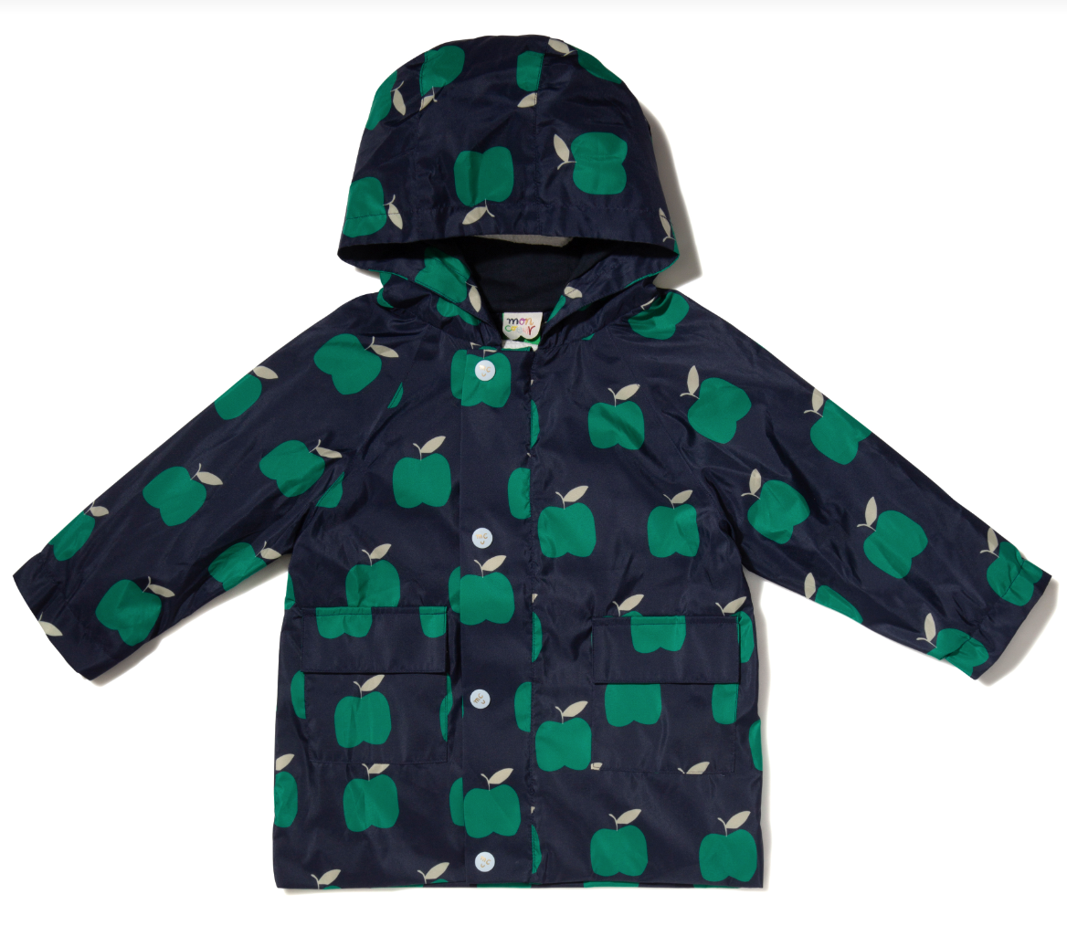 Recycled Fabric Apple Raincoat