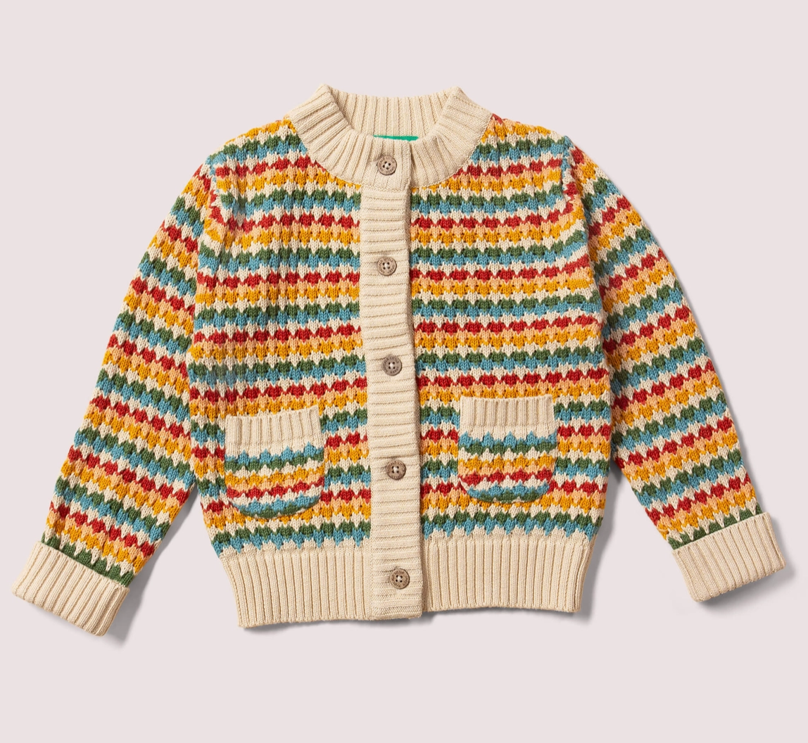 From One To Another Rainbow Days Knitted Cardigan