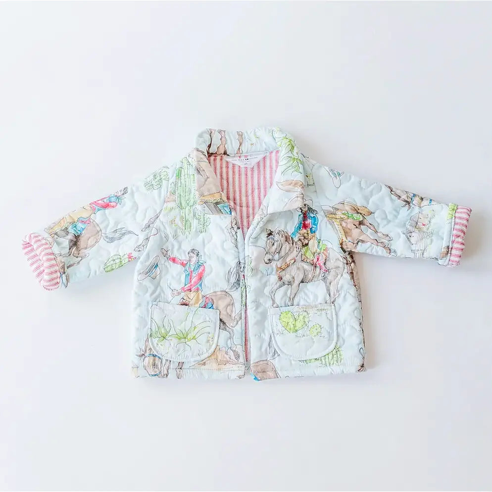 (Pre-Order) Cowgirl Quilted Snap Jacket