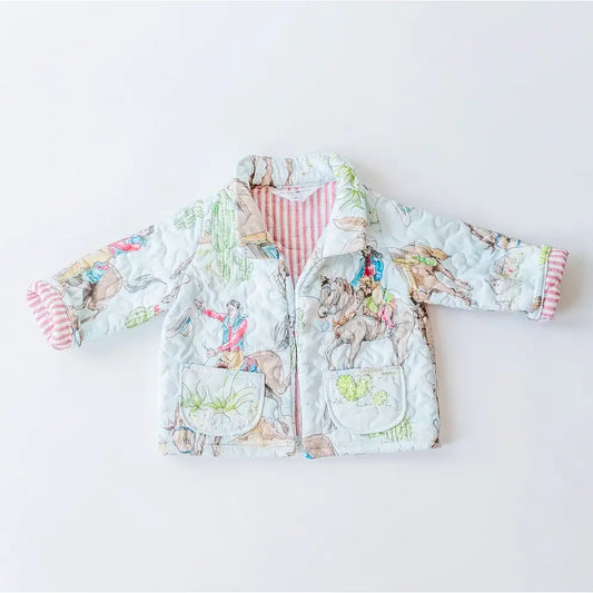 (Pre-Order) Cowgirl Quilted Snap Jacket