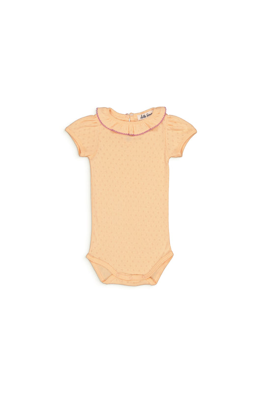 Perrine Baby Body in Pointelle Peach