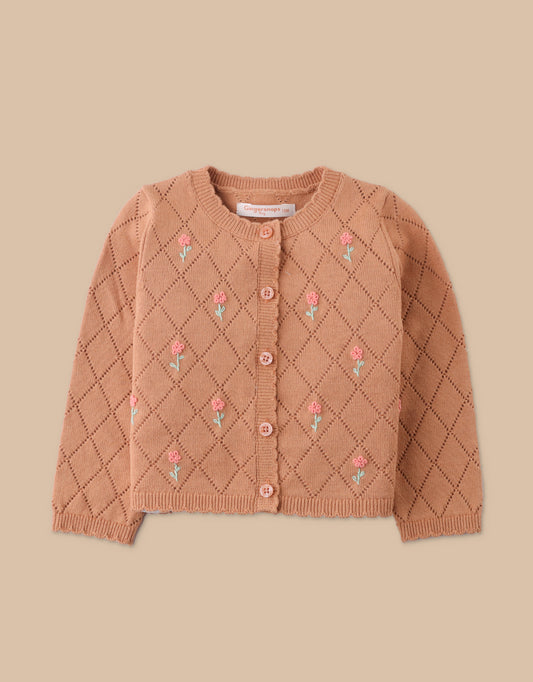 Hazel Floral Embroidery Cardigan