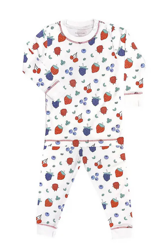 Berries & Cherries Two Piece Pajamas