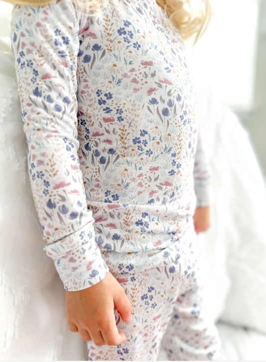 Bamboo 2-Piece PJs in Vintage Garden