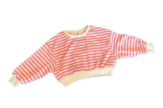 Pearl Ribbon Sweatshirt