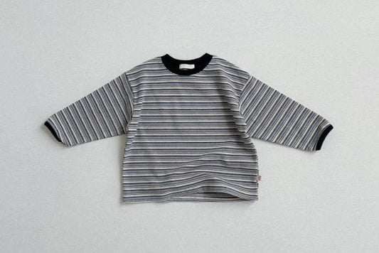 Navy Striped Long Sleeve Tee