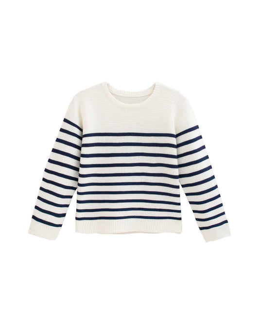Striped Navy Blue Sweater