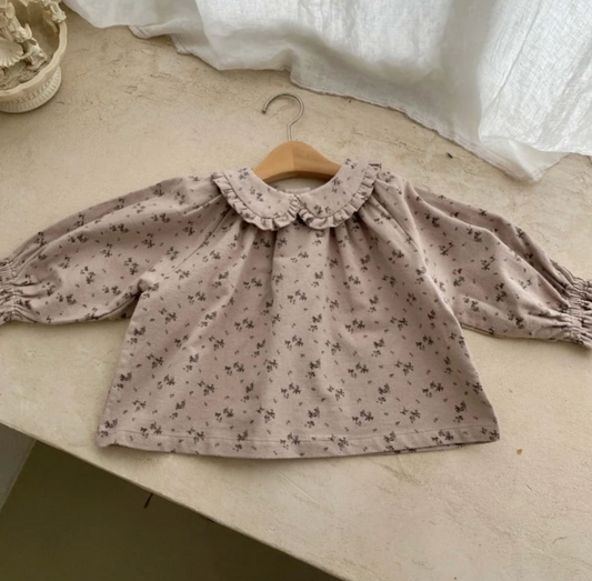 Petit Bebe Lua Frill Blouse (Pink)