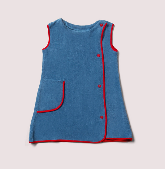 Horizon Blue Classic Pinafore Towelling Dress